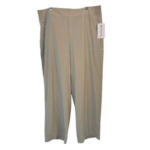 Athleta Brooklyn Heights New Wide Leg Pant  Size 20  Recycled Material  Beige RZ